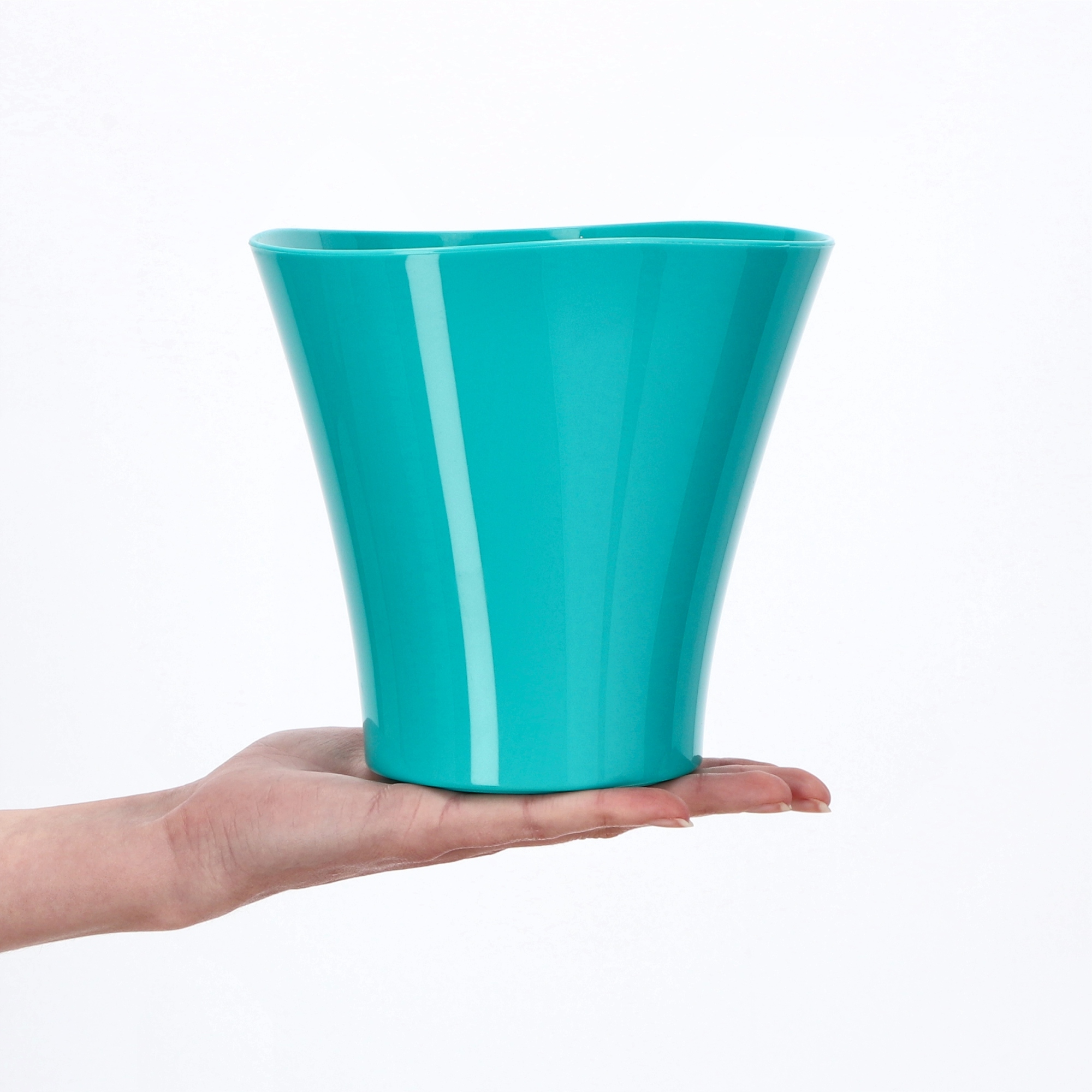 

Doniczka Osłonka Na Kwiaty Wewnątrz Turkus 16 CM
