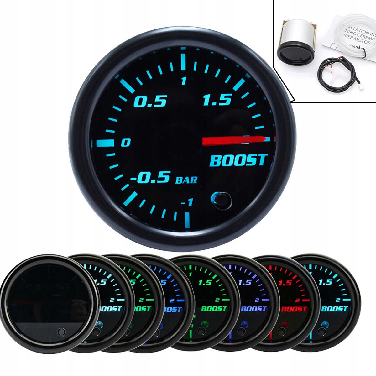 Sada Indikátor přeplňovacího tlaku Turbo Turbíny 52 mm