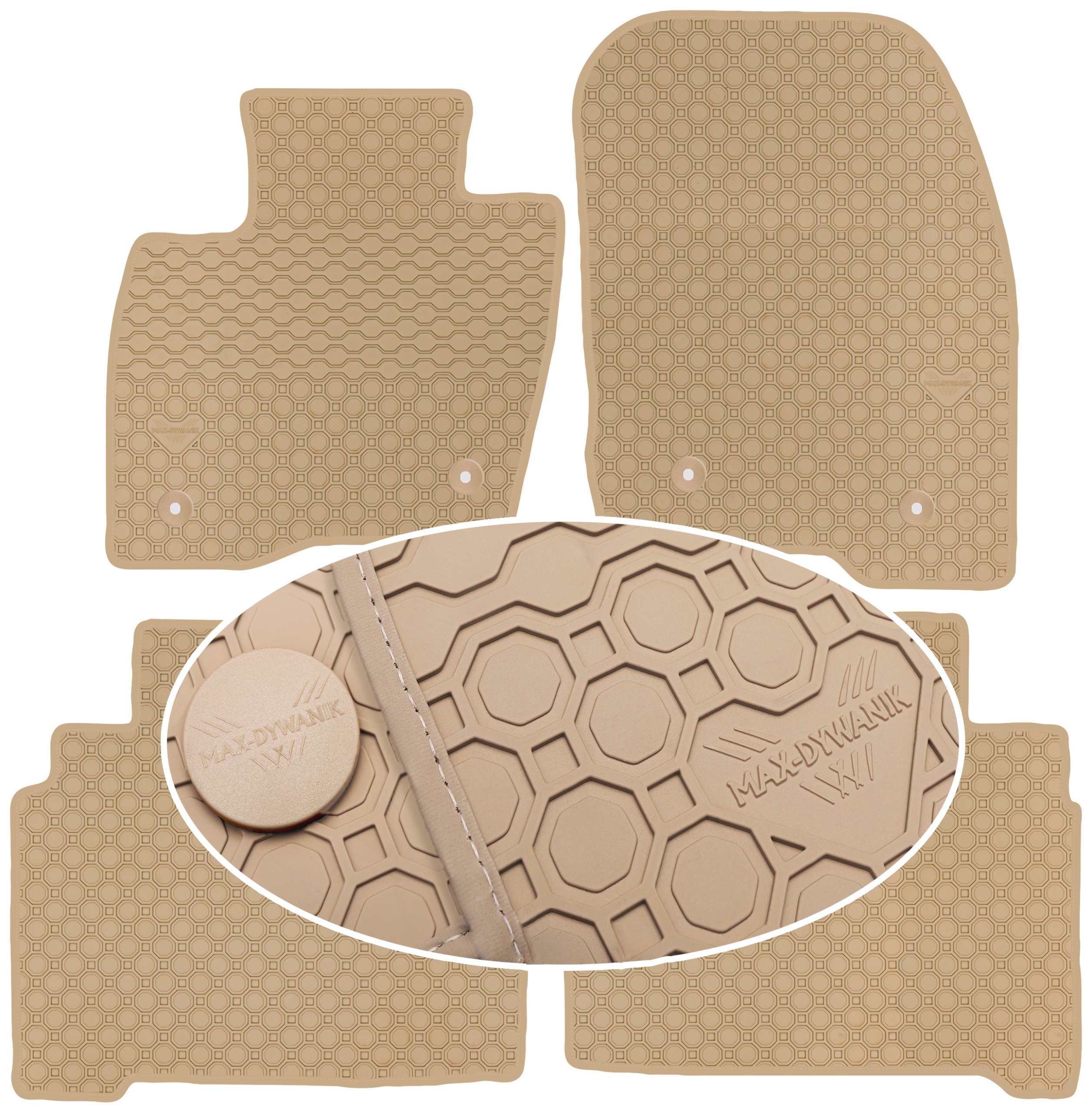 Ford S-Max II 2015 Béžové koberčeky