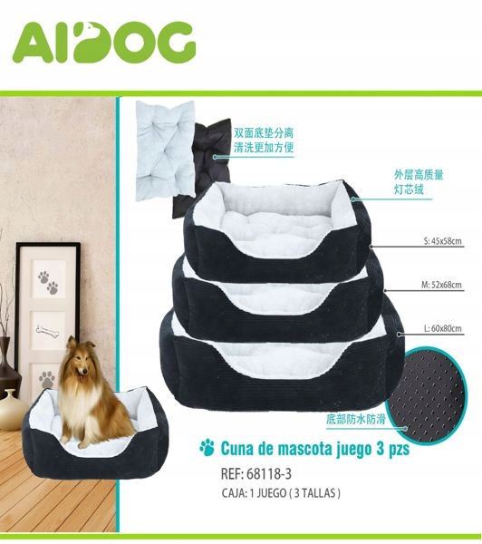 Levně Černá Pelíšek pro zvířata s měkkým interiérem