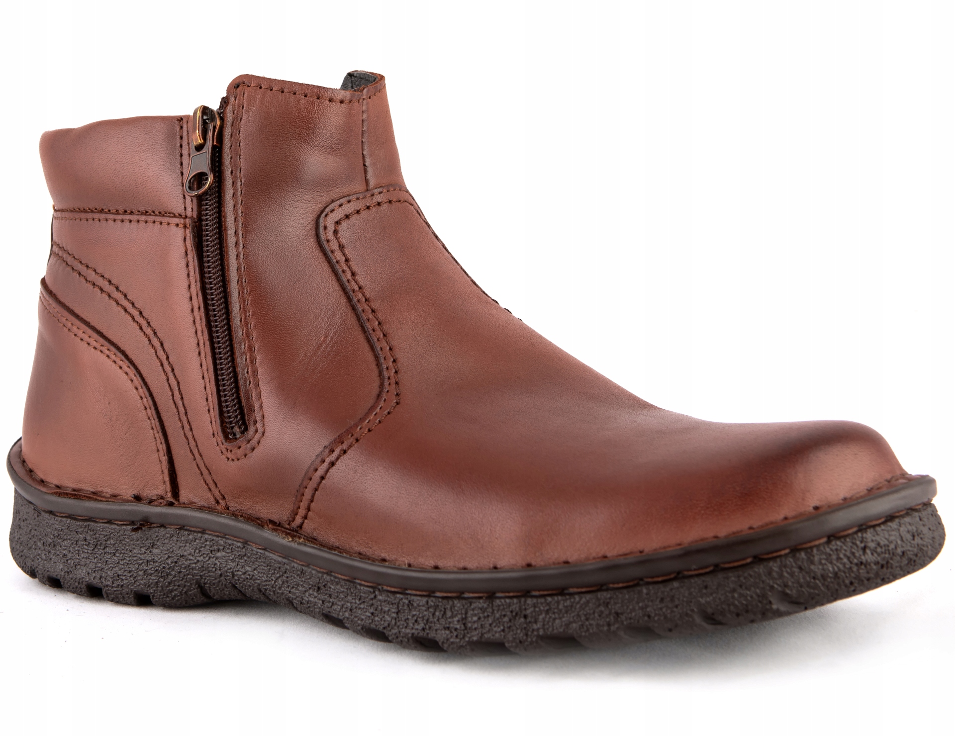

Buty męskie zimowe Miękkie Szerokie Skórzane 42