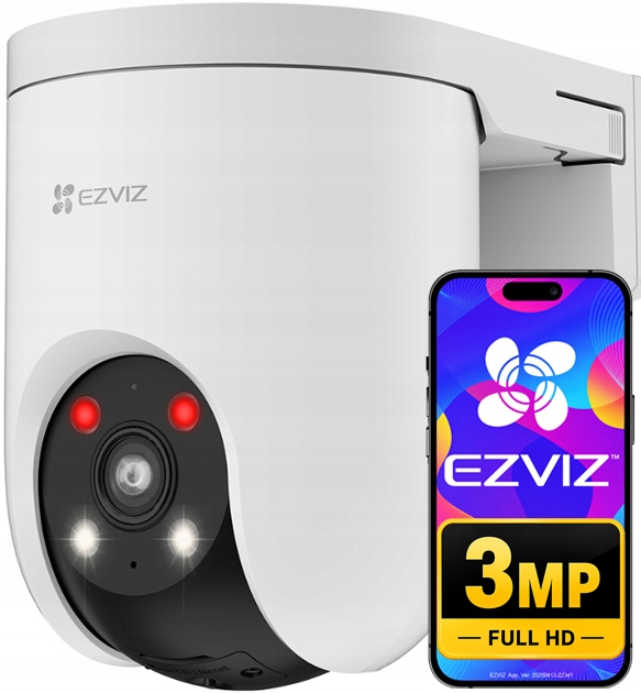 Kamera Ezviz H8c Lte 4G na Sim kartu 3MPx 2K Mikrofón Otočný reproduktor