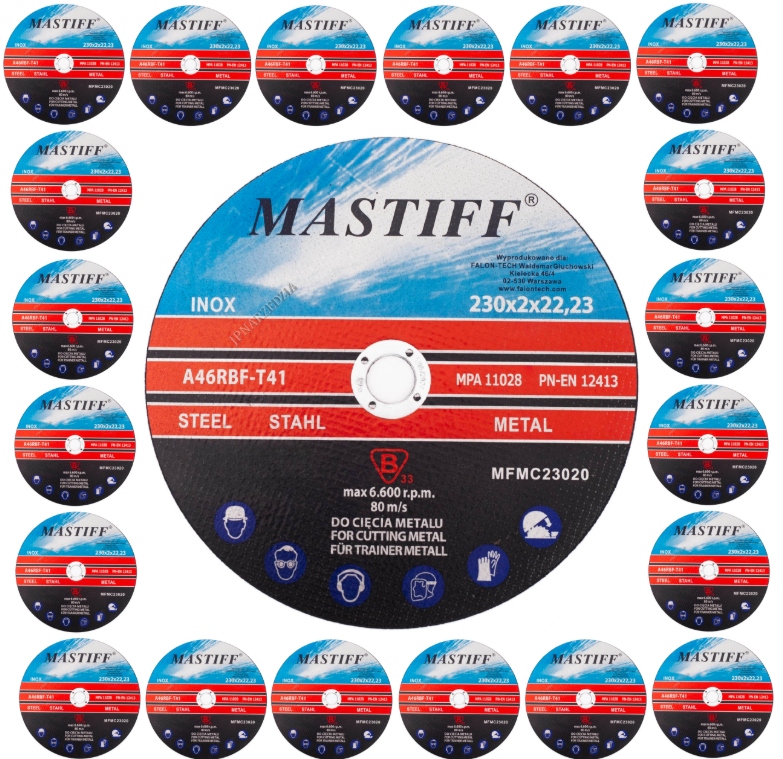 Tarcza Tarcze Do Cięcia Metalu 20 Szt 230x2.0 Inox Mocne