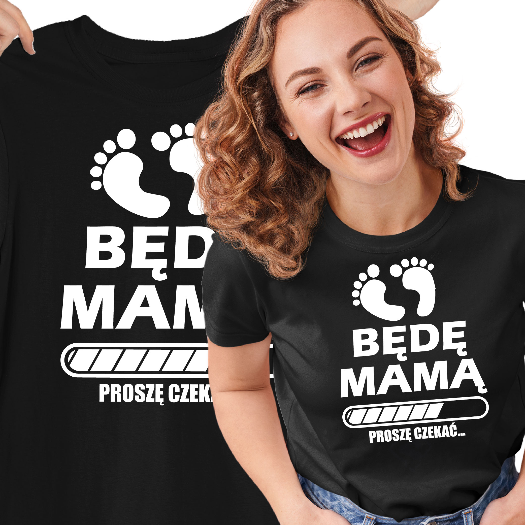 

Koszulka Czarna Unisex Będę Mamą Dla Mamy