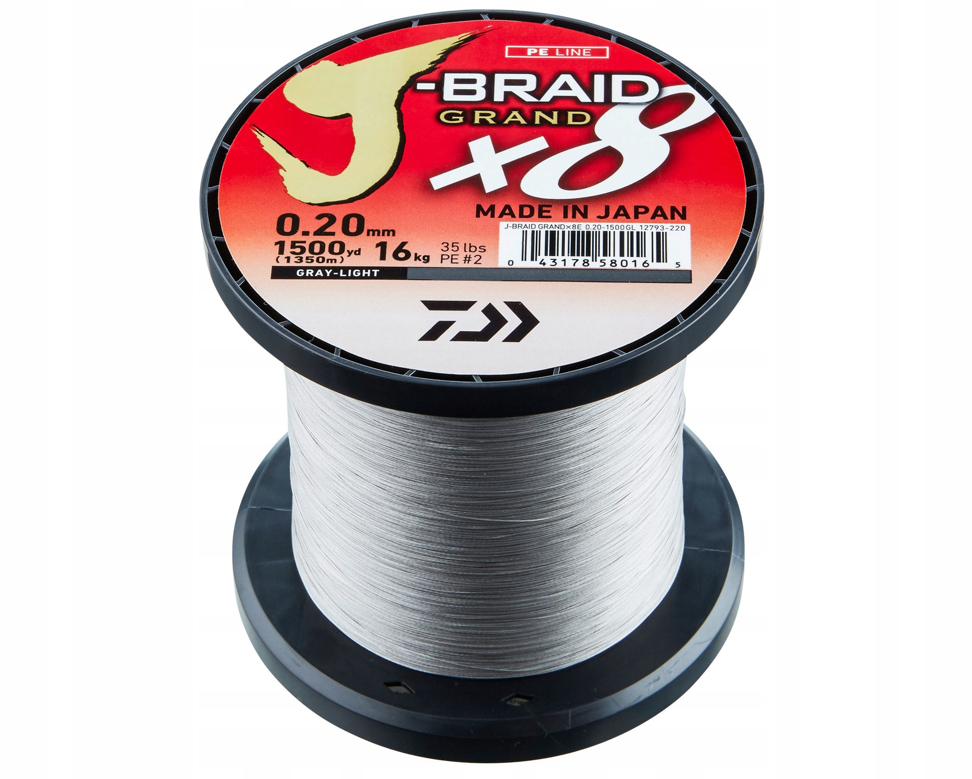 Šňůra Daiwa J-braid Grand Lg 1350m-0,18mm