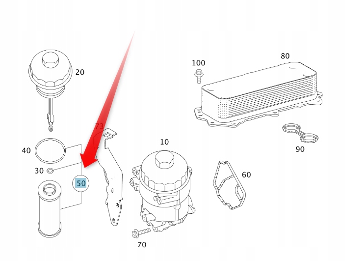 Olejový Filtr Mercedes Starparts A629180010990