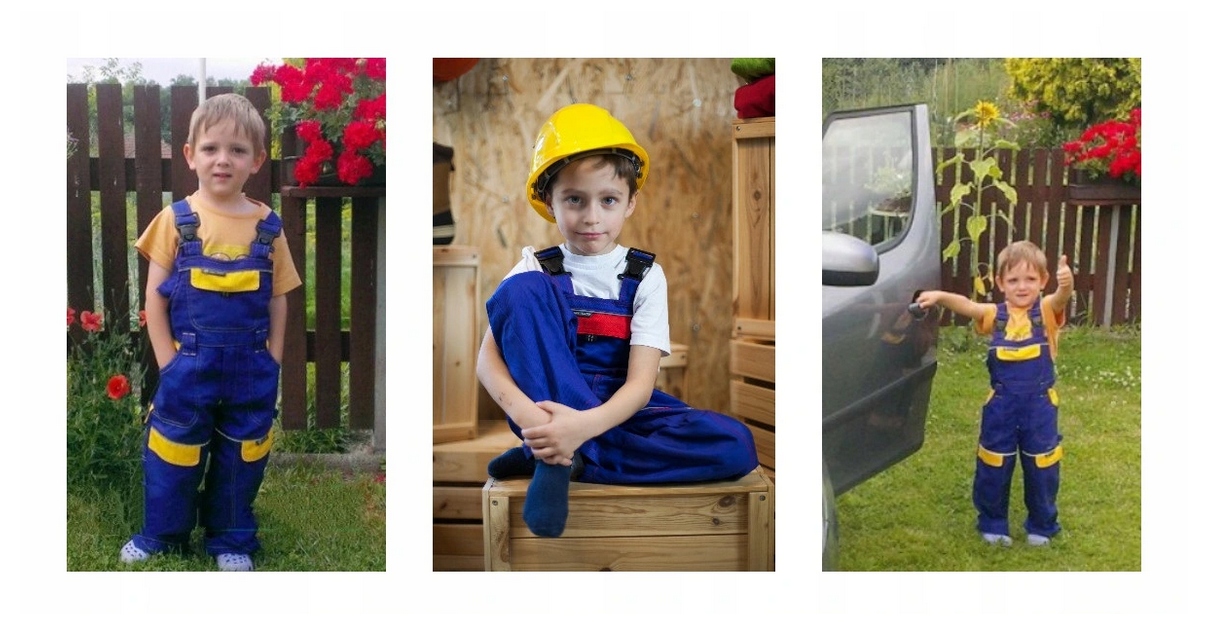 Ogrodniczki Dziecięce Robocze Prezent na Święta 98 EAN (GTIN) 8592390052506