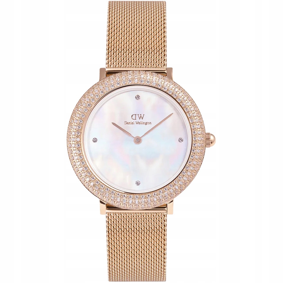 Dámské hodinky Daniel Wellington DW00100823 Zirkony růžové zlato