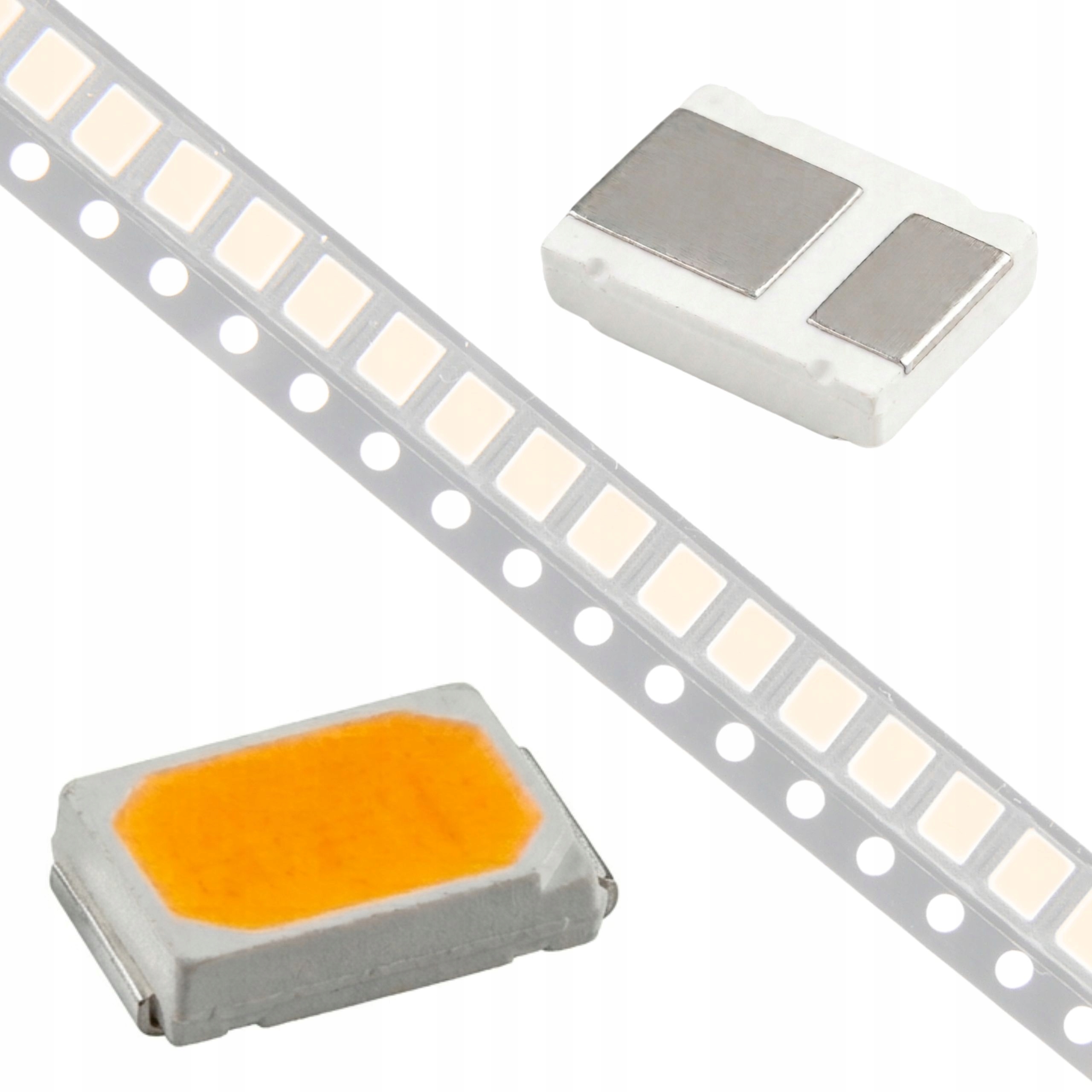 Dioda LED SMD 2835 0.4W 120mA BIAŁA CIEPŁA 3000K MOCNA 65lm