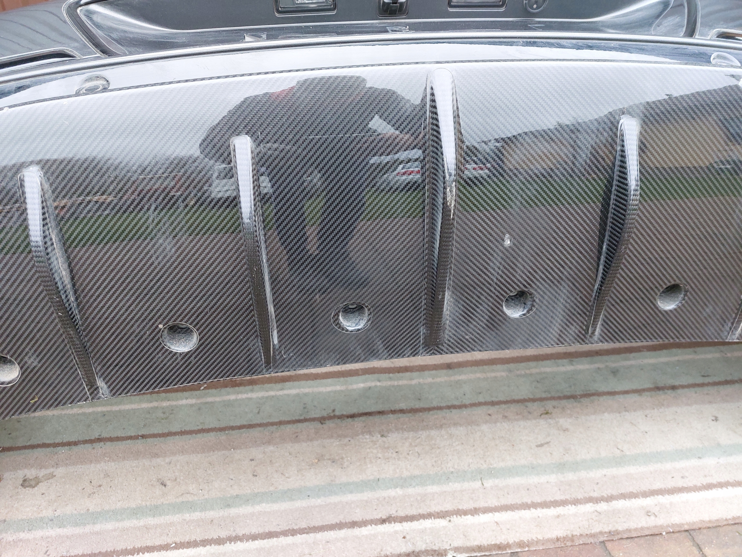 bumper rear part BENTLEY CONTINENTAL GT SPEED 21R Anthracite GREY Metallic
