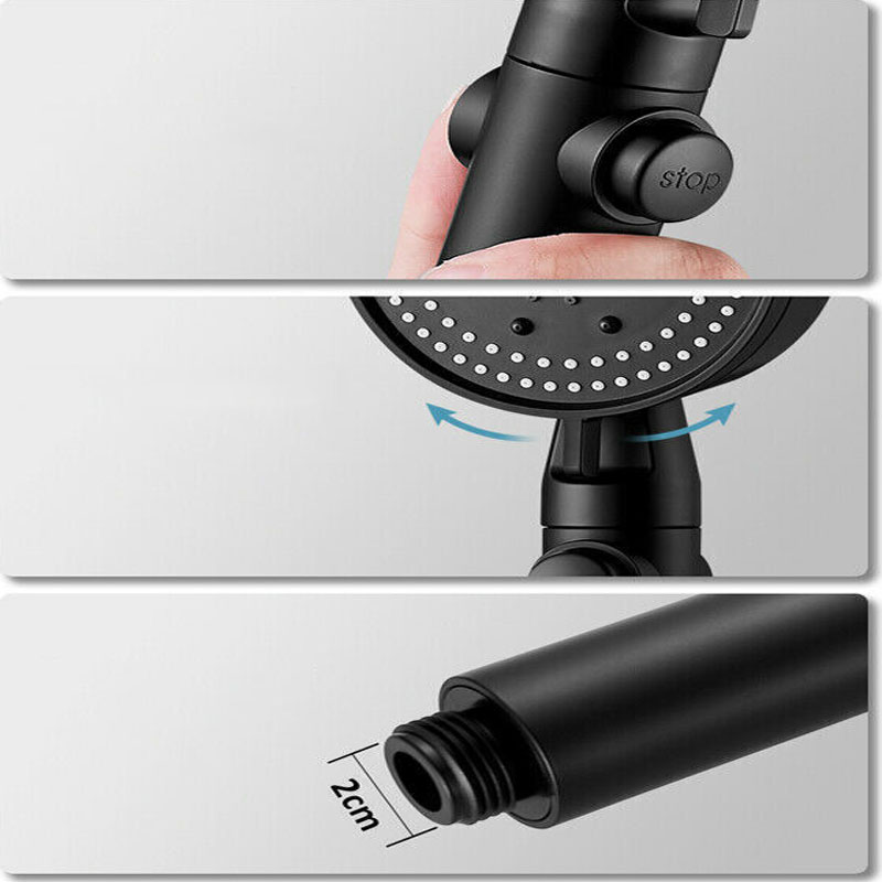 ZESTAW SŁUCHAWKA PRYSZNICOWA 5 TRYBÓW REGULOWANY WYSOKOCIŚNIENIOWA+1.5M WĄŻ Marka inna