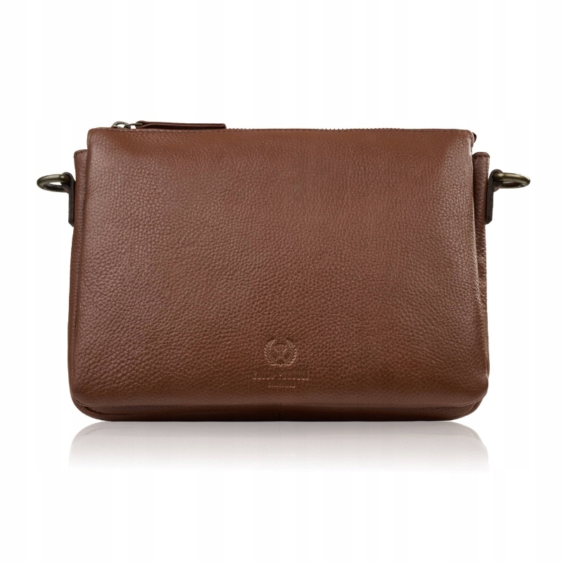 Dámská kožená kabelka přes rameno kabelka přes rameno koňaková malá Paolo Peruzzi