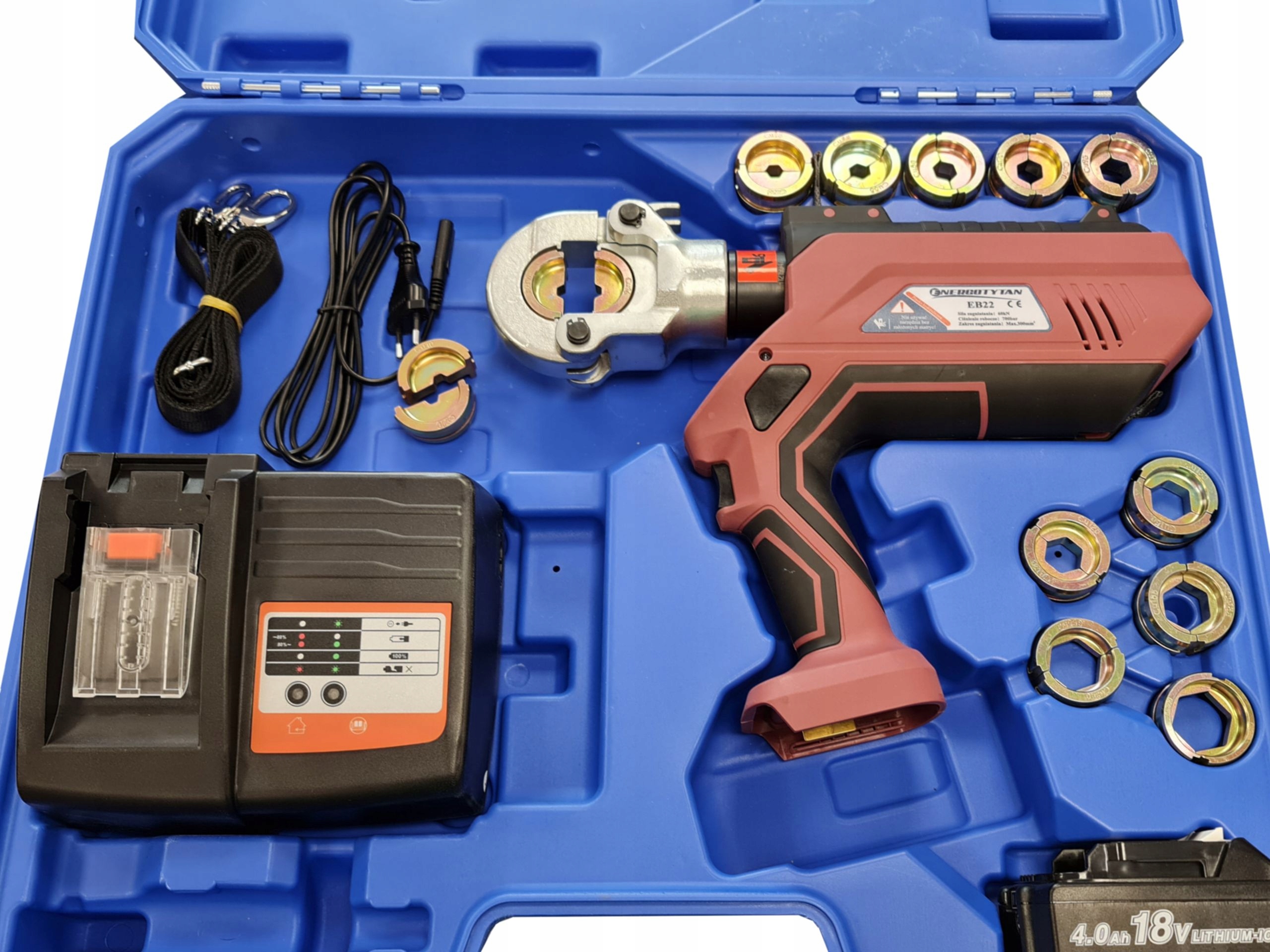 Akumulátorová Lisovací Svorka Pro Kabely Cu 50-300 EB22 Energotytan