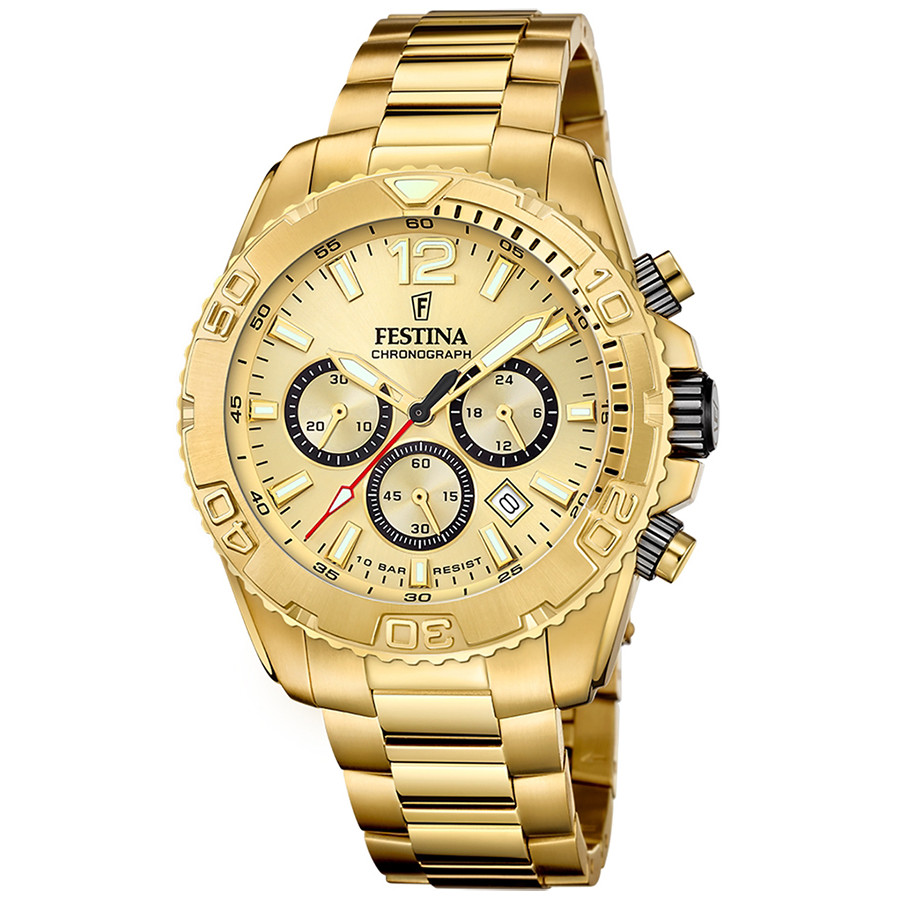 Pánské Hodinky Festina F20684-1 zlaté