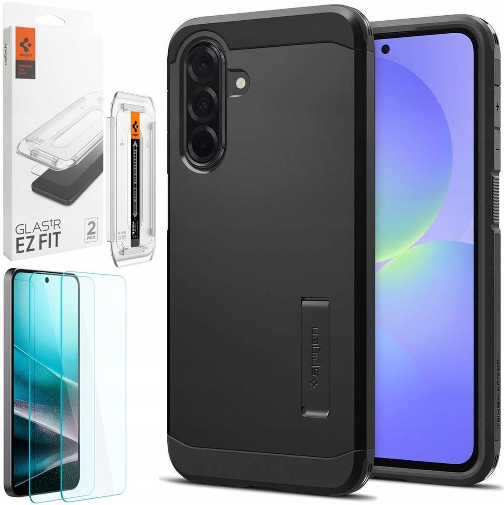 Set Spigen: Pancéřové Pouzdro Tough Armor +2x Sklo pro Samsung Galaxy A36 5G