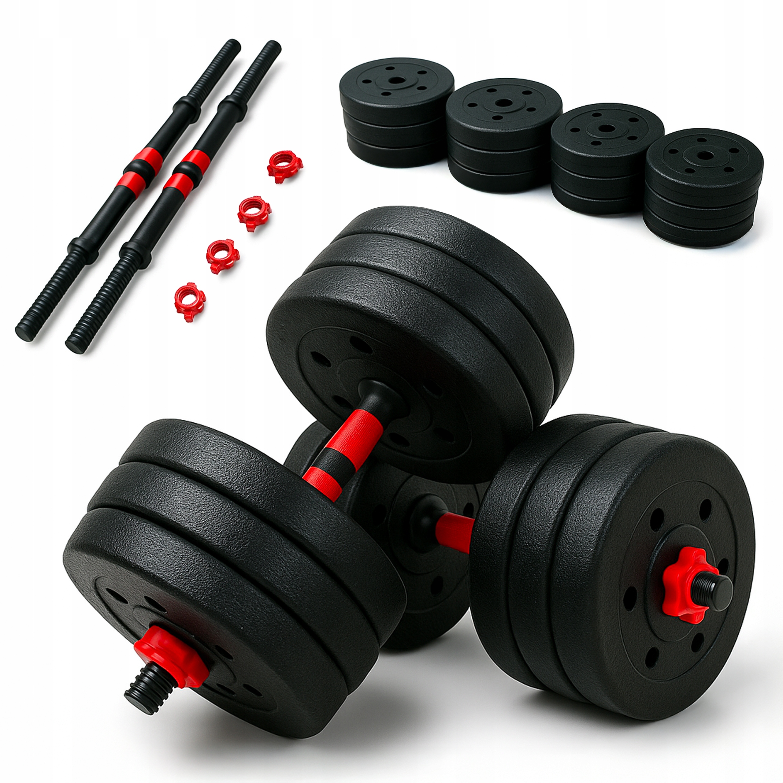 Hantle bitumiczne kompozytowe 2x15KG zestaw obciążenie cement hantla