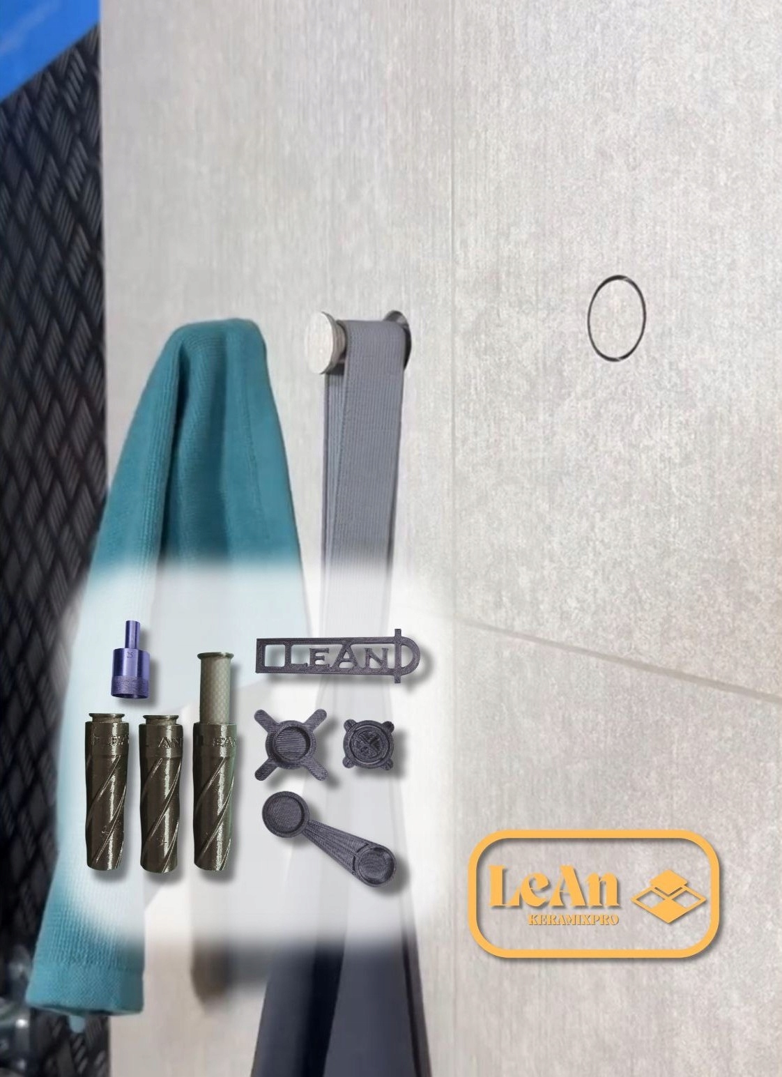 Skryté vešiaky na uteráky – Leankeramixpro sada 3ks