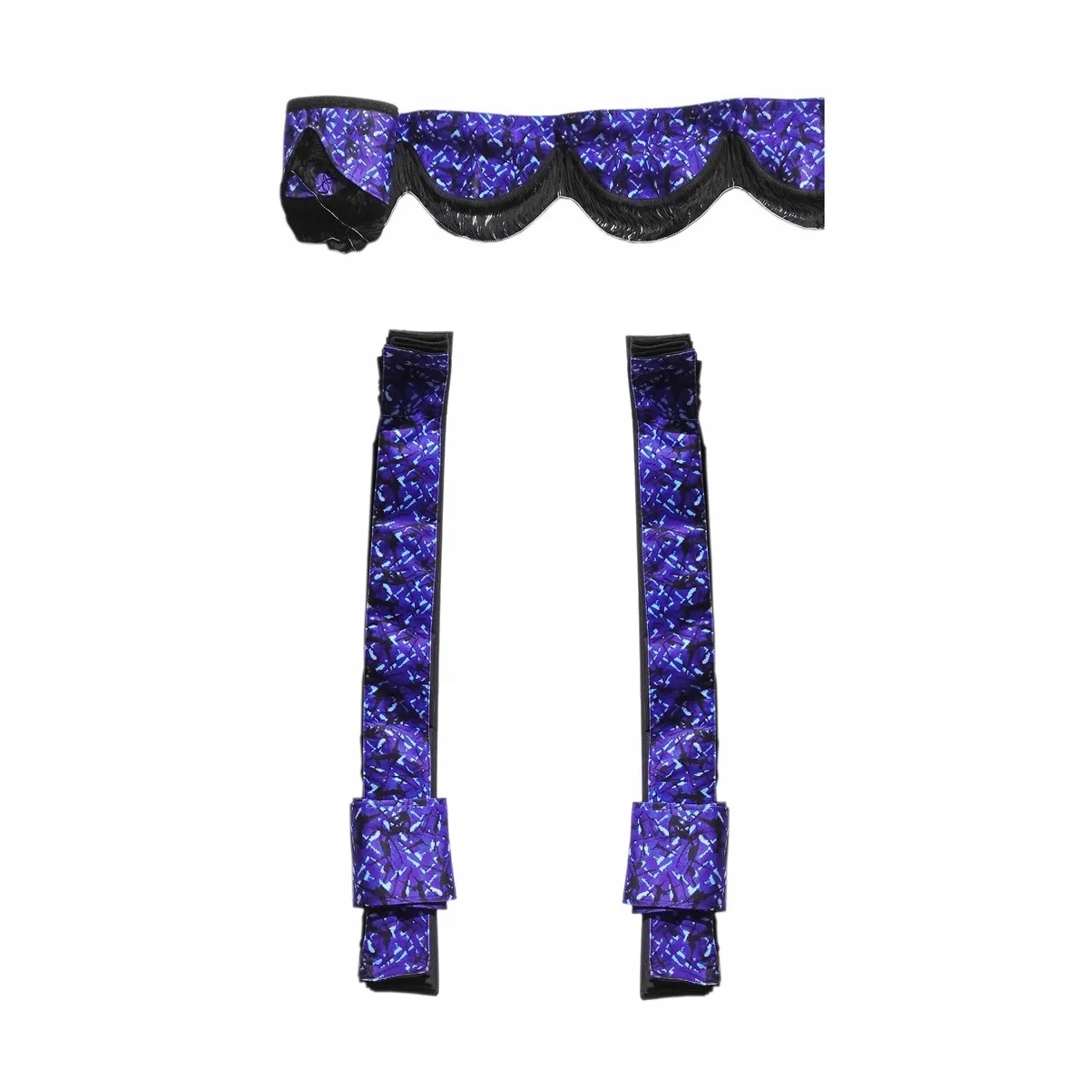 ПЛІСИРОВАНІ ШТОРИ ПОДВІЙНИЙ ШАР СИНІЙ ПЛЮШ НАД