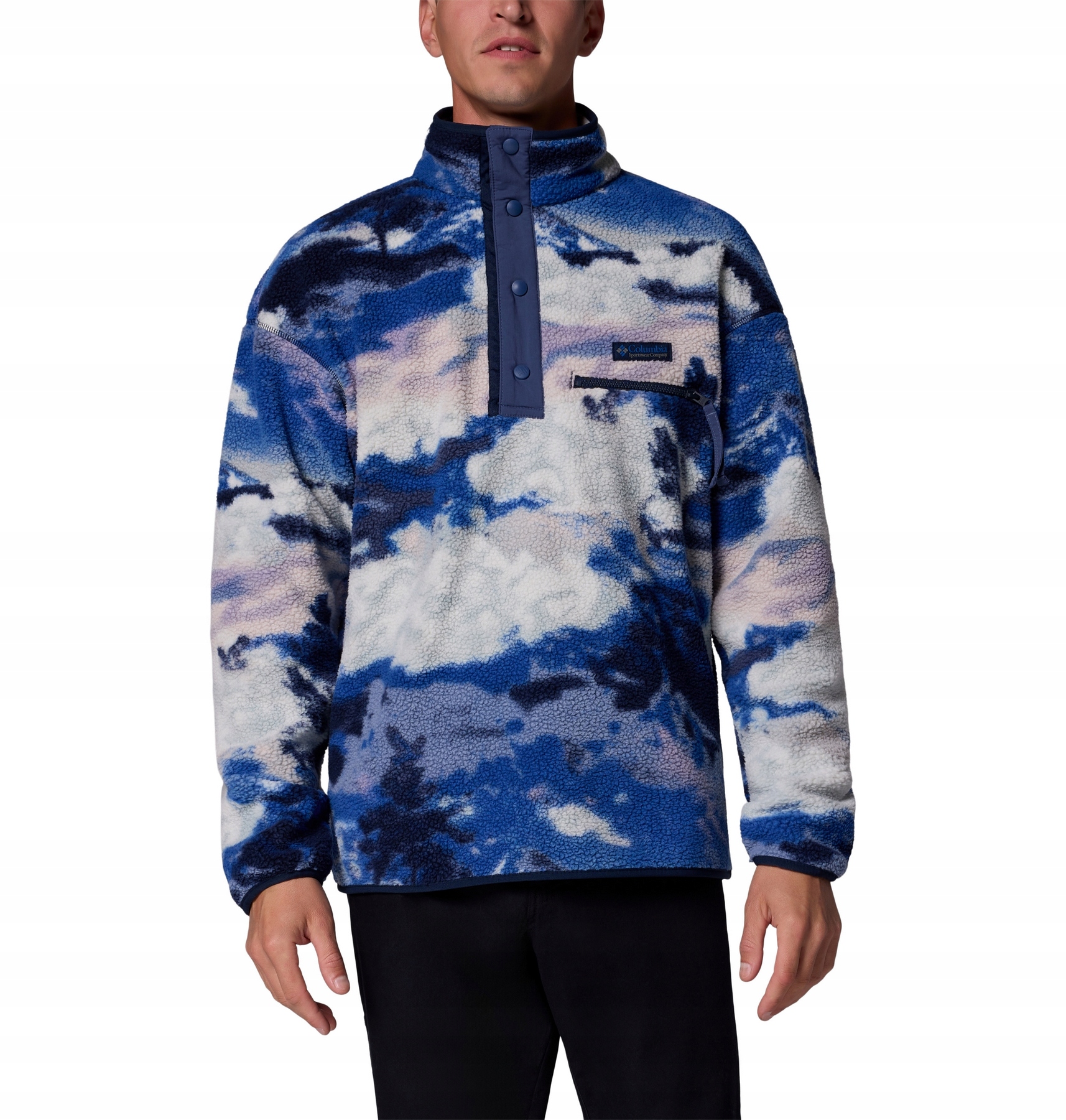 Polar męski Columbia Helvetia II Printed niebieski 2098461462 r M