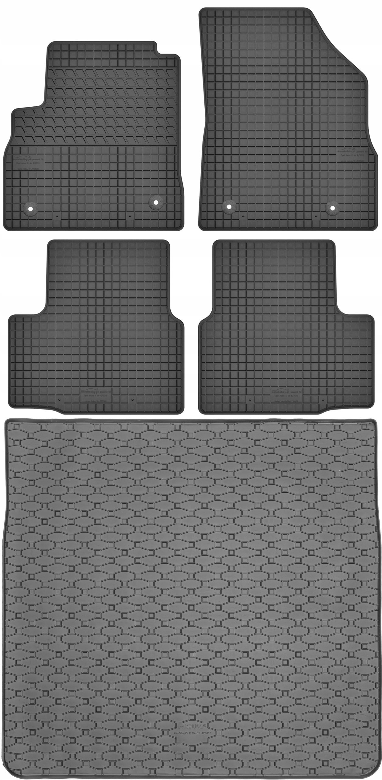 Opel Astra V K Kombi 2016-2021 Sada Koberce batožinový priestor