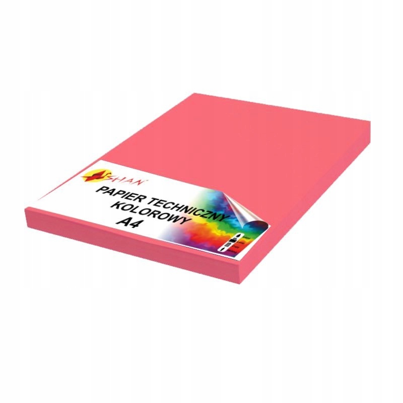 

Papier techniczny A4 180g róż malinowy 50 arkuszy