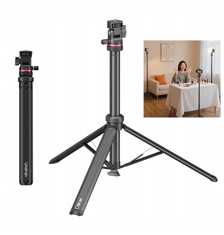 Stativ Studiový Osvětlovací stojan 2 m Přenosný závit 1/4'' Ulanzi MT-80