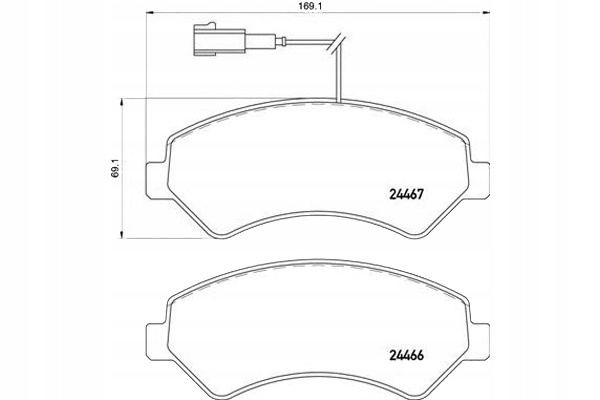 Brembo Brzdové Destičky Citroen Jumper 06- Brembo