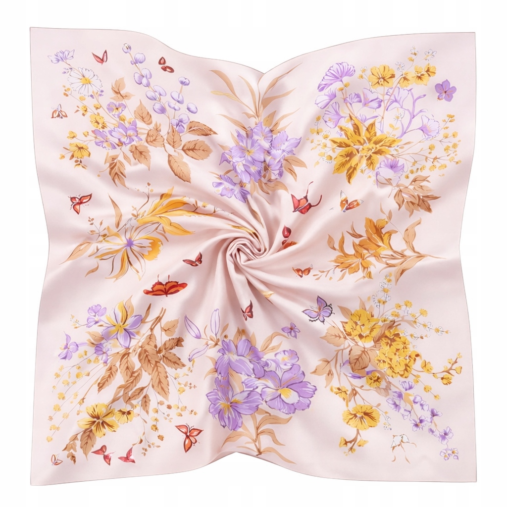 Hedvábný Šátek 100% Přírodní Hedvábí, Morušový, Prémiová Kvalita