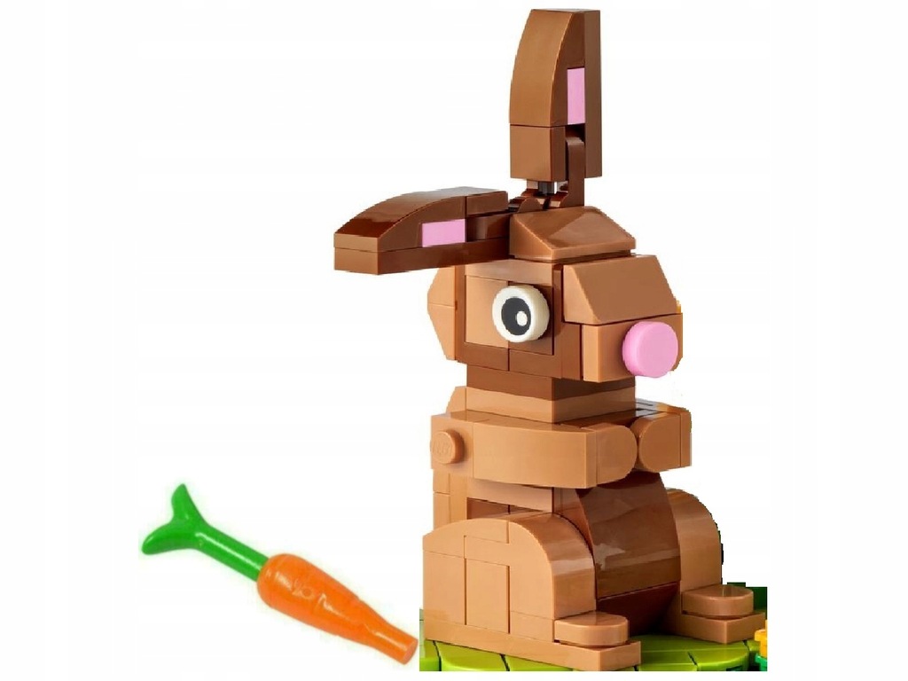 LEGO ZAJĄCZEK WIELKANOCNY BRĄZOWY Z MARCHEWKĄ 8+ NOWY