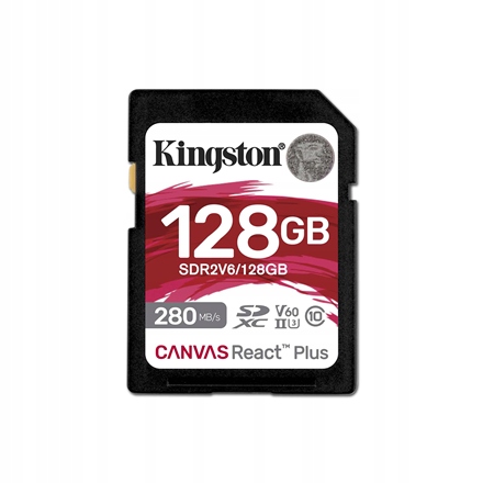Kingston UHS-II Video Speed Class (V60) | 128 GB | Karta Pamięci SD | Klasa