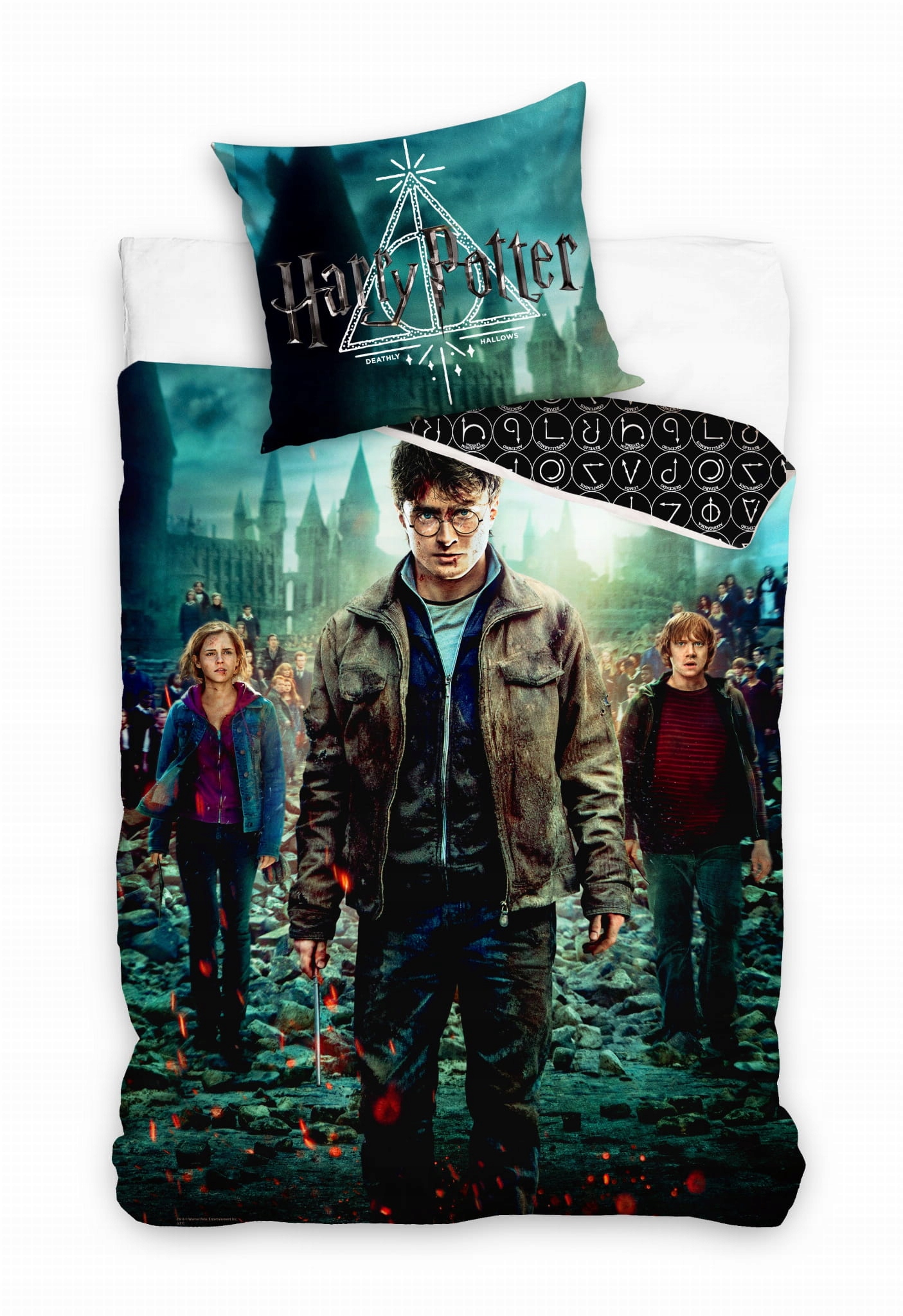 

Pościel 140x200 Bawełna Hogwart Harry Potter 04