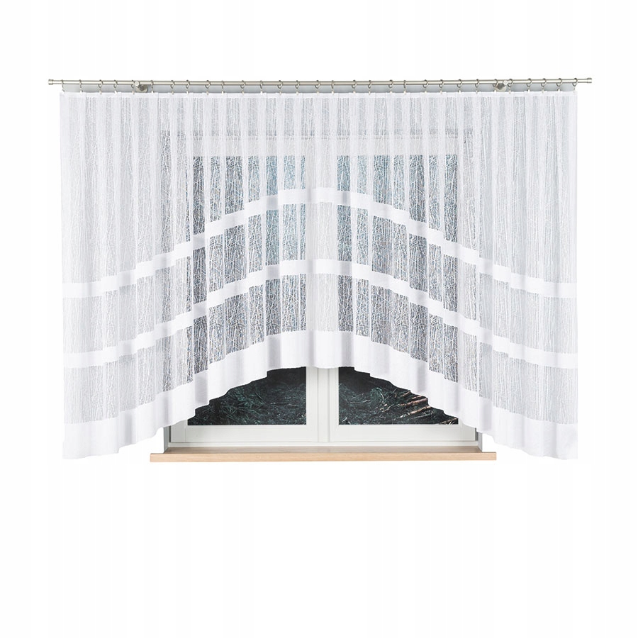 

Firanka gotowa żakardowa Wiktoria biała 500x160 cm