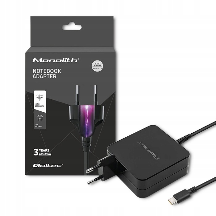Qoltec Síťový napájecí adaptér 90W 20.3V 4.5A Usb-c