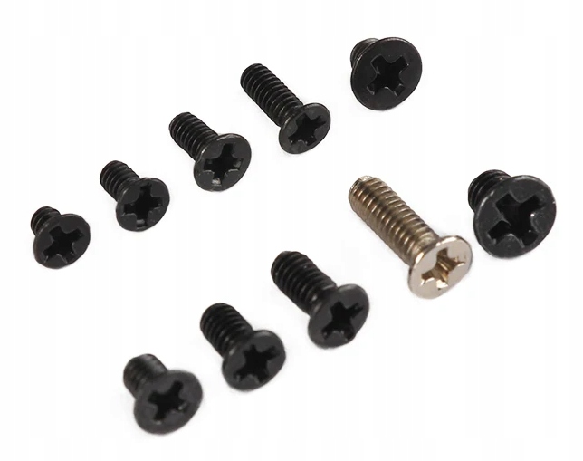 ŚRUBKI MONTAŻOWE DO LAPTOPA M2 M2,5 M3 500 szt. w pudełku Producent bez marki