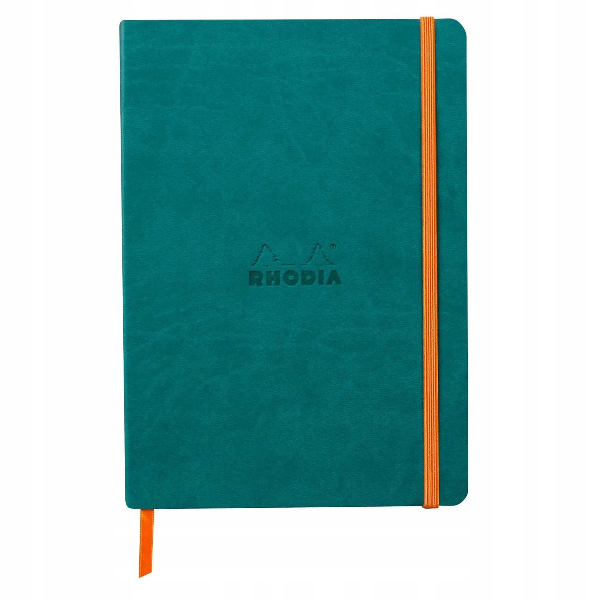 Notatnik Rhodia A5, miękka oprawa, linie, Peacock