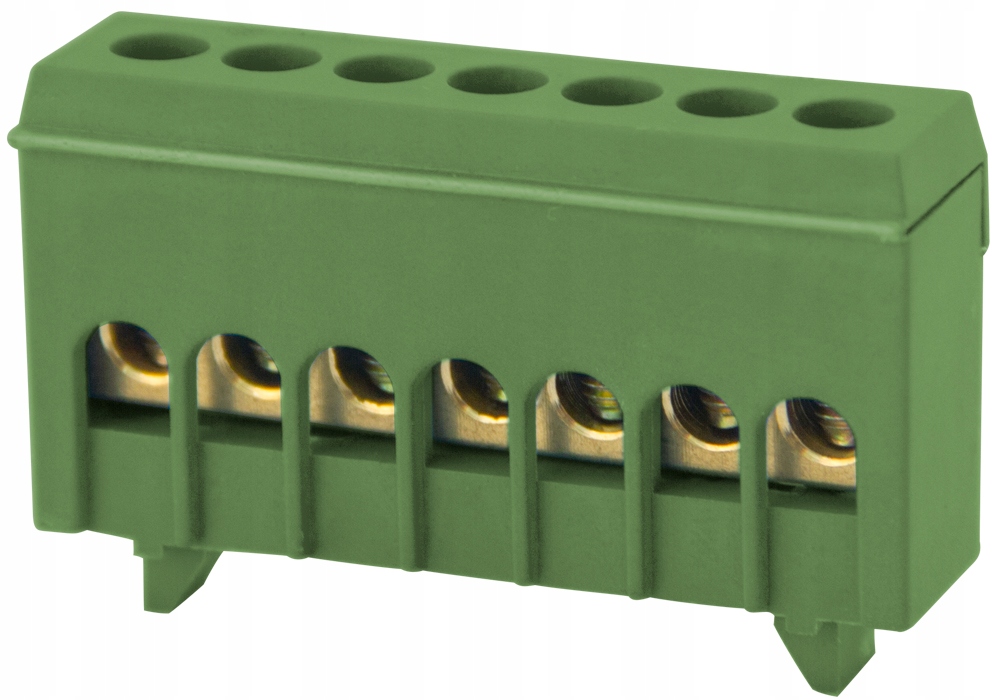 

Magistrala zerowa na szynę din 7 wejść green