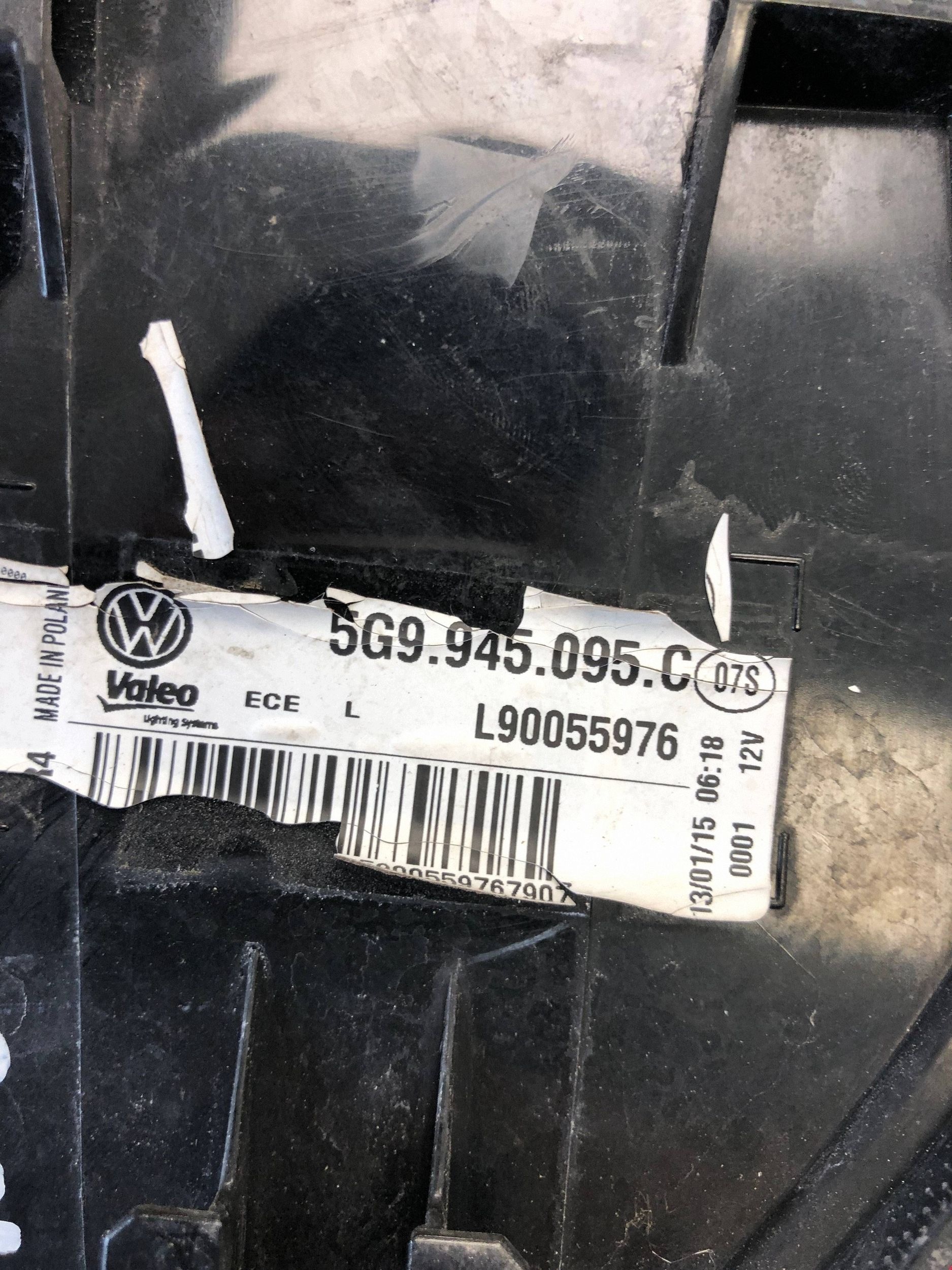 light left rear part VW GOLF VII KOMBI 5G9945095C