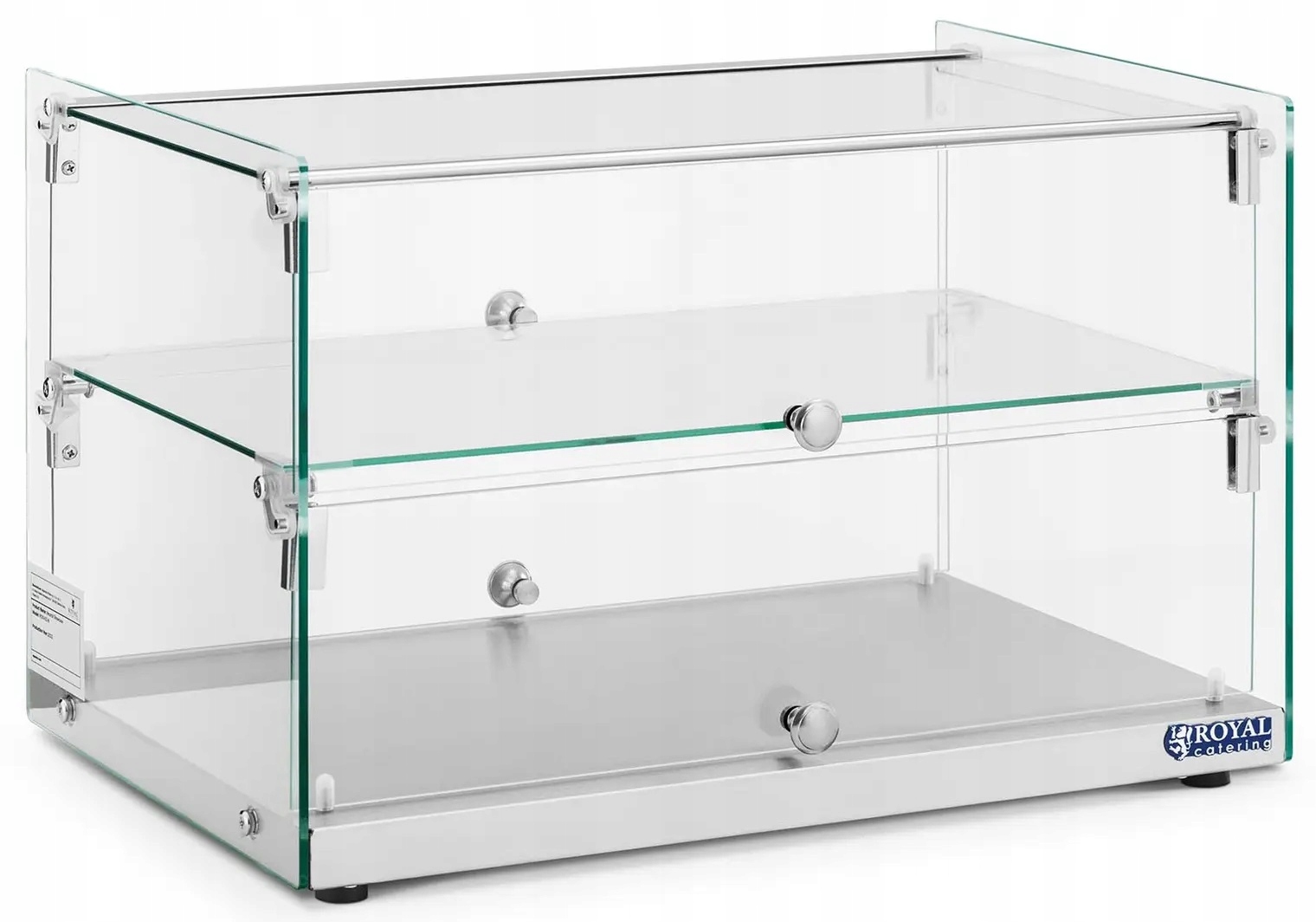 Vitrína na dorty 50 l 2 úrovně Royal Catering RCKV-02-N 10012871