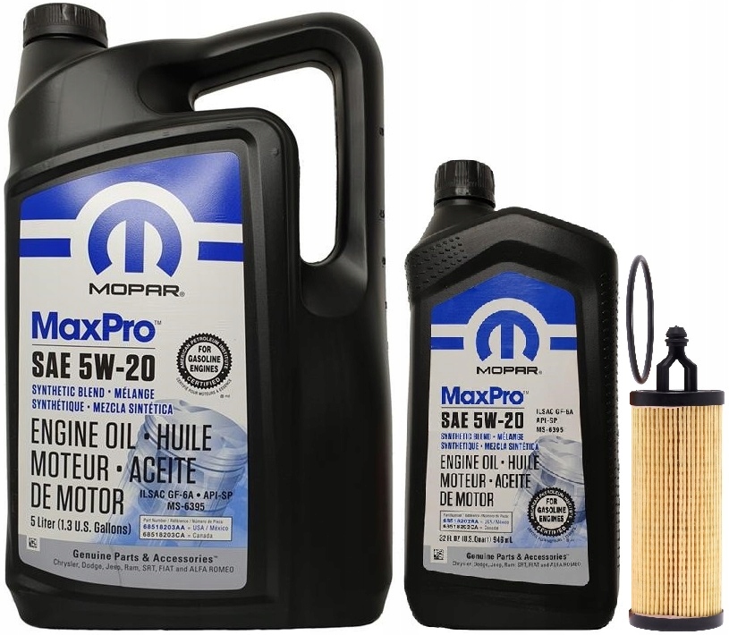 

Mopar 5W20 6L Filtr Jeep Wrangler Jk 3,6 2018