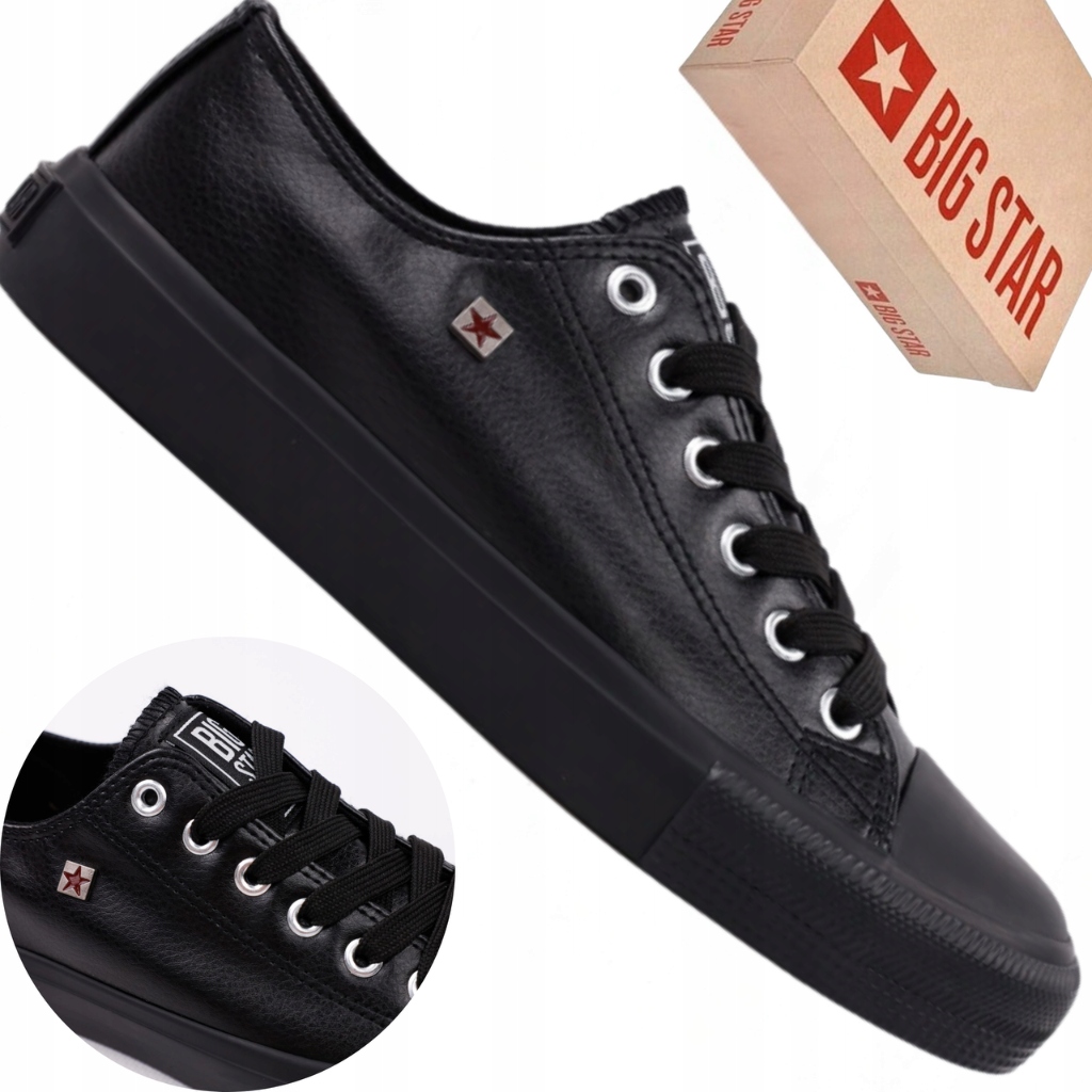 Trampki damskie Big Star V274871 czarne sneakersy casual