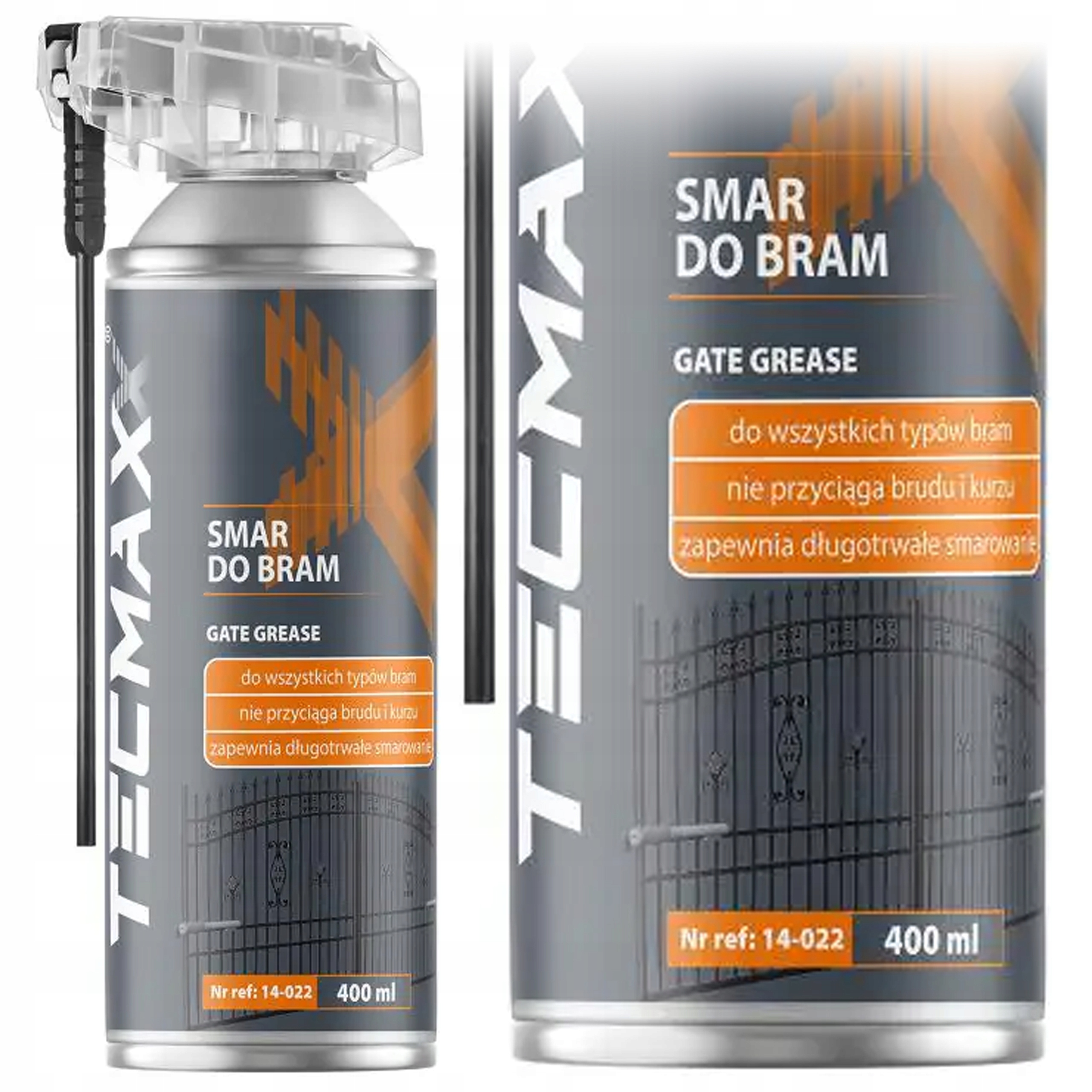 SMAR DO BRAM GARAŻOWYCH PROWADNIC 400ml TECMAXX konserwuje i zabezpiecza
