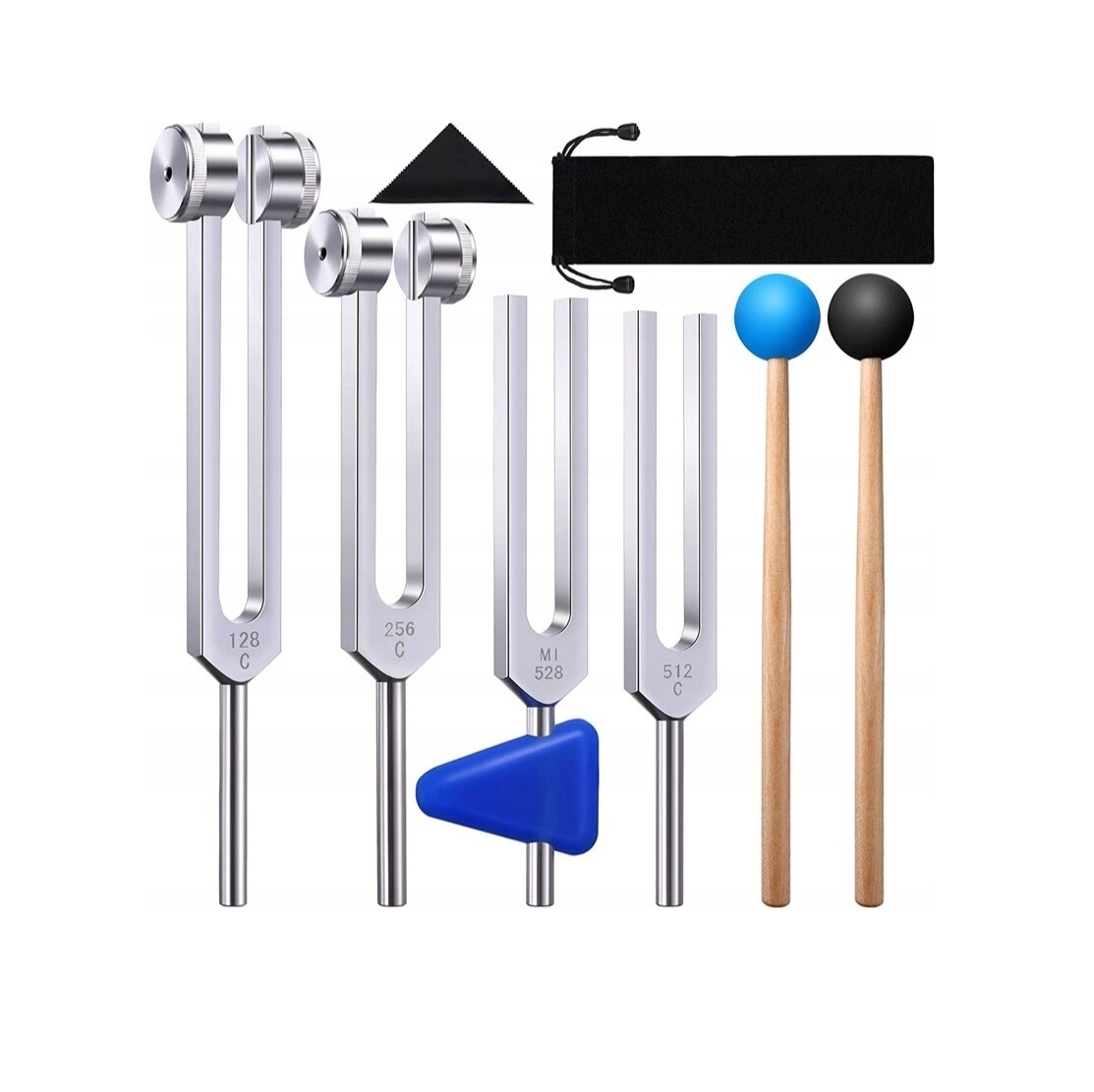4 Balík Kamerton Set (128 Hz, 256 Hz, 512 Hz, 528 Hz)