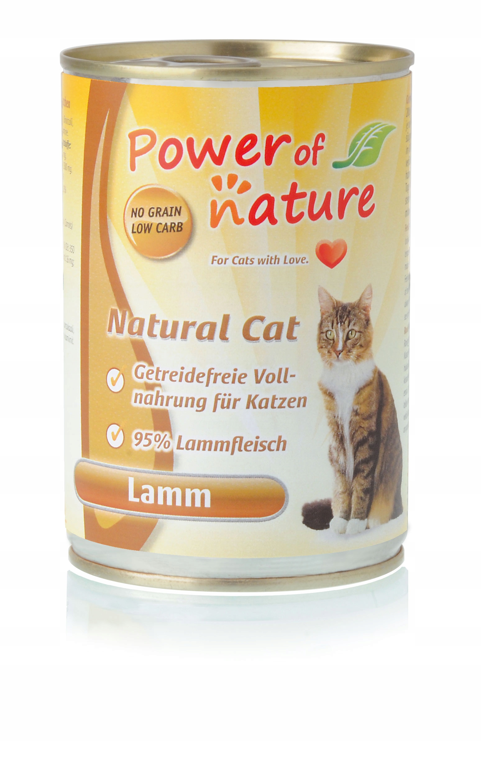 Levně 3X Power of Nature Natural Cat – Jehněčí maso 400 g