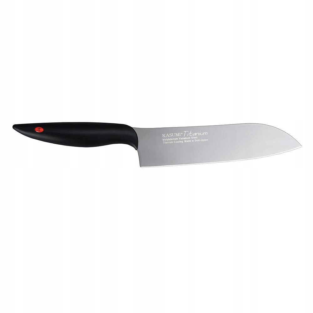 Kasumi Titanium nôž Santoku 18 cm, čierny