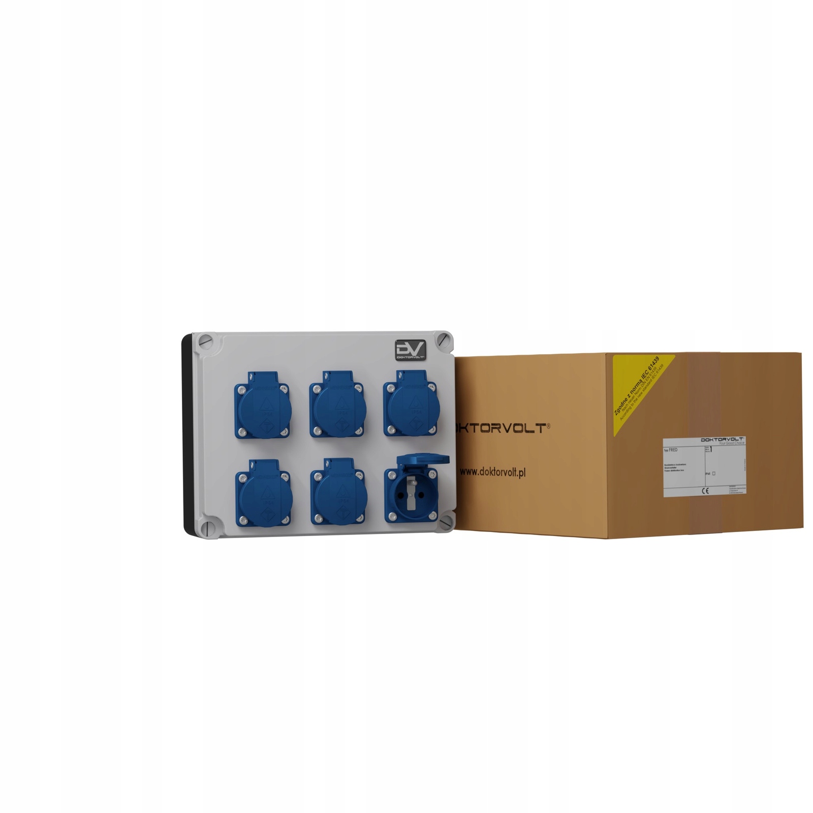 Stavebný Rozvádzač, Elektrická Skrinka, 6X230 V, Zásuvky, Erbetka