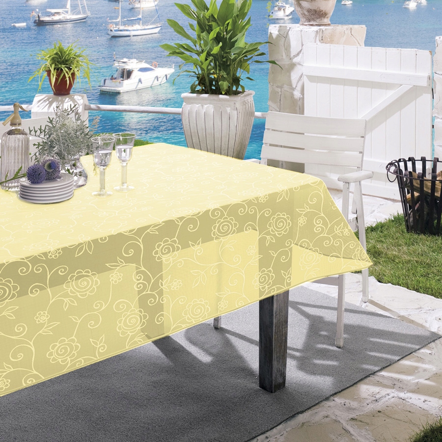 

Obrus Ogrodowy Capri 140x230 Ecru W Kwiaty