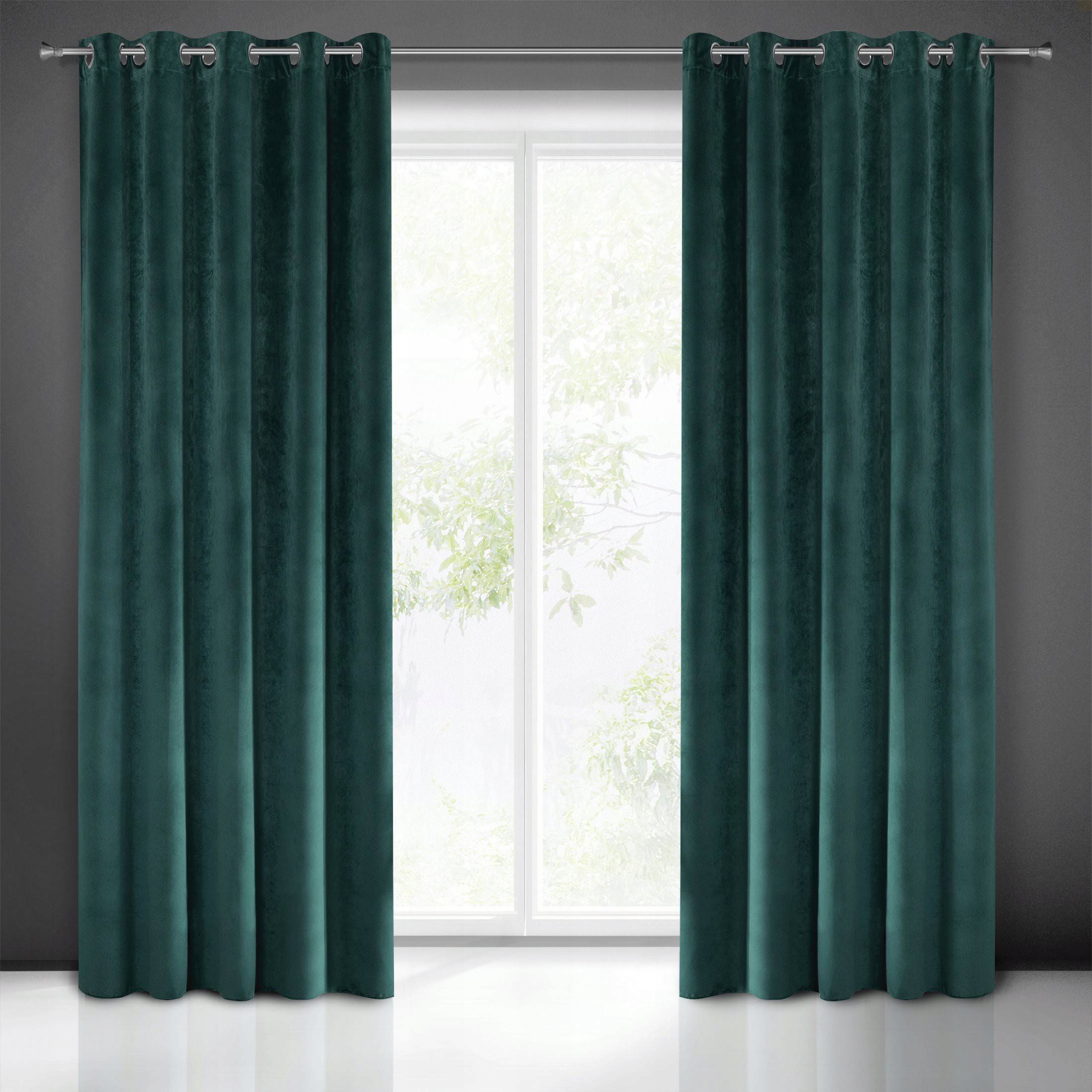 Zasłonka VILLA gotowa na kółkach 140x250 c. turkus Kod producenta 315097