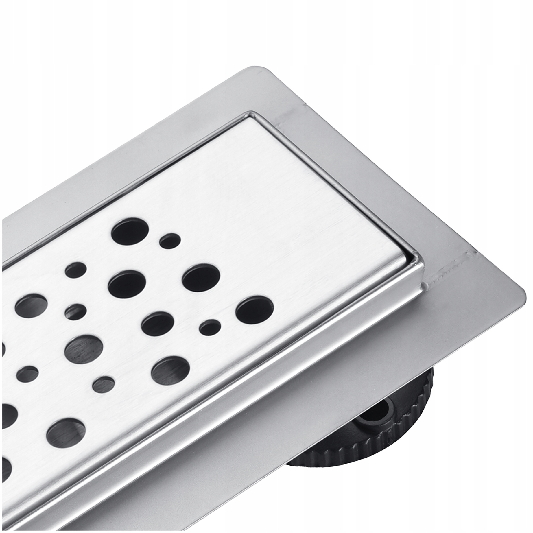 Lineárny odtok s dekoratívnym panelom Bubbles 80 cm Basic Decor Inox