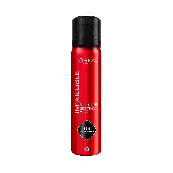 L'Oréal Infaillible 3 Second Setting Mist Fixační mlha na make-up 75 ml