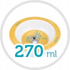 CANPOL MELAMINOWA MISECZKA Z PRZYSSAWKĄ 270ML Kod producenta 4/519_yel